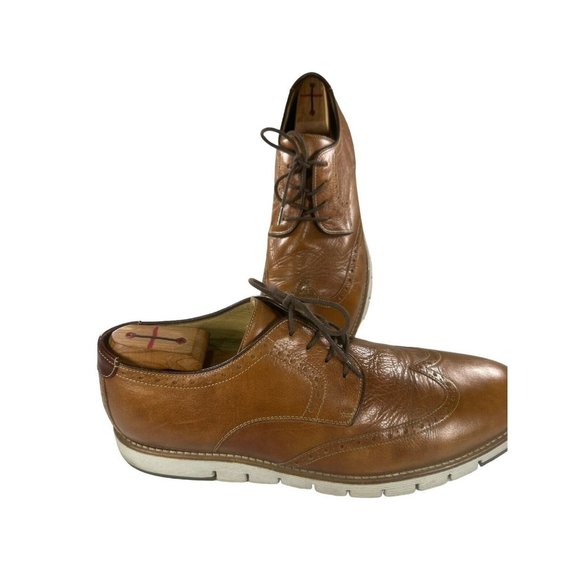 Johnston & Murphy Mens Size 13 M Brown Wingtip Casual Shoes 27-1746 main image 8